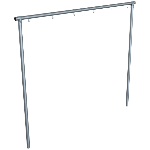 Laundry drying stand | Cross tube 3000 mm6 hooks, one-sided | steel tube  60 mm